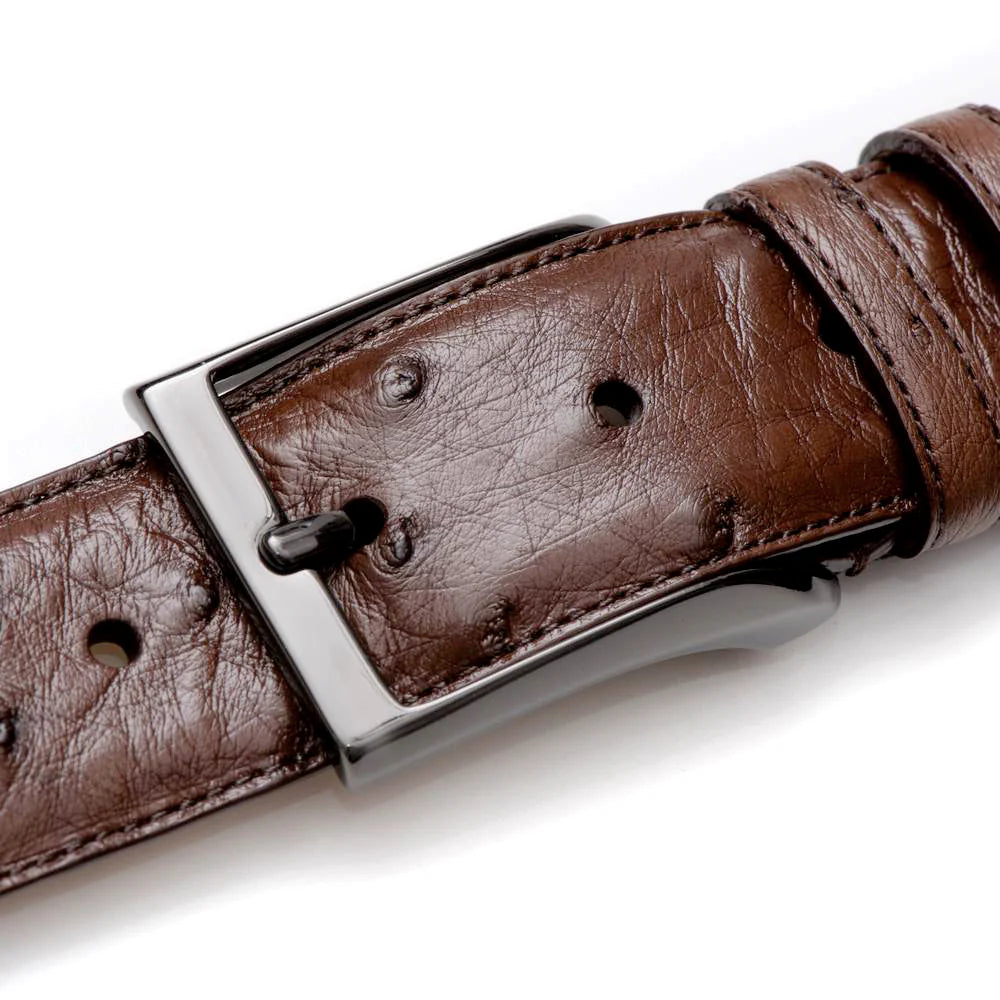 Mezlan AO8146 Ostrich Tabac Skin Belt