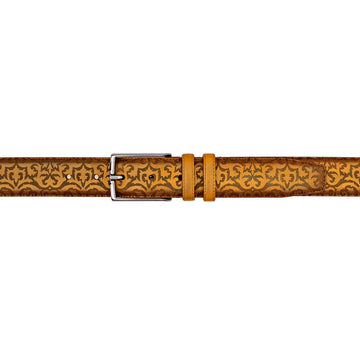 Mezlan AO11677 Camel Genuine Leather Calfskin Belt