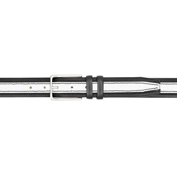 Mezlan AO11670 Black/White Genuine Two-Tone Leather Belt