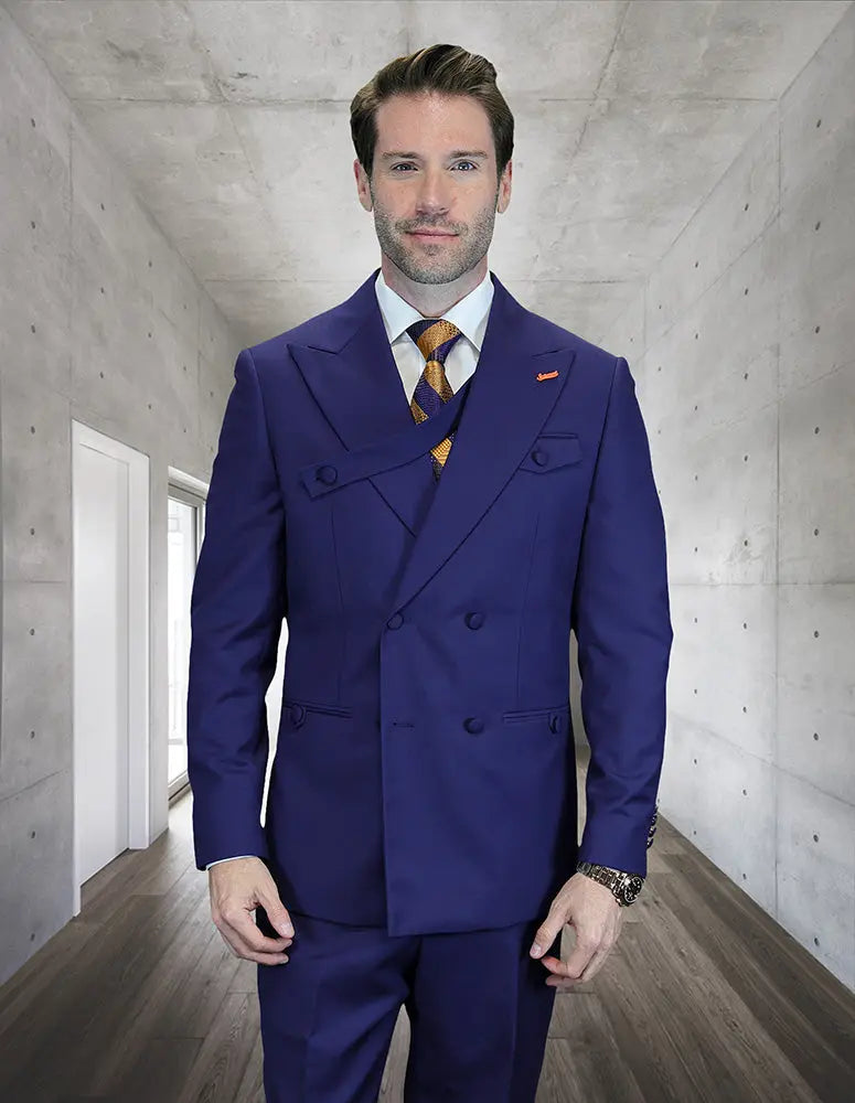 Statement Azone Sapphire Super 200's Italian Wool/Cashmere Suit