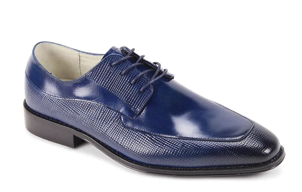 Giovanni Asher Cobalt Genuine Leather Oxfords