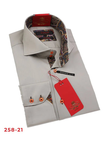 Axxess 258-21 Champagne Cotton Casual Dress Shirt