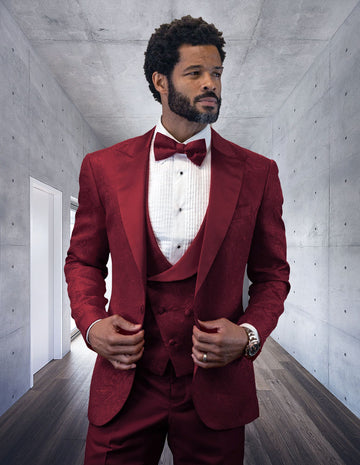 Statement Bellagio15 Burgundy Tuxedo