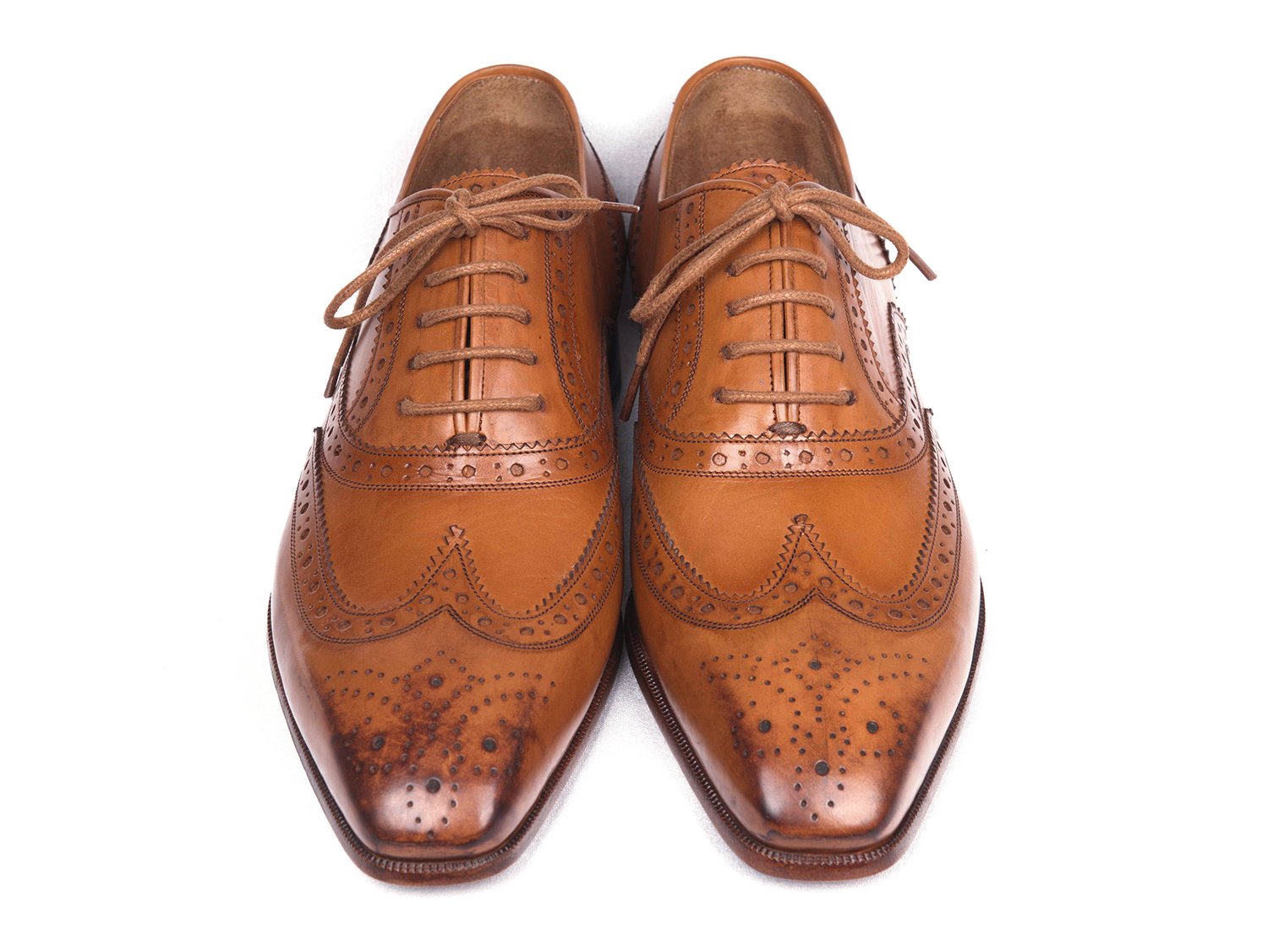 Paul Parkman Wingtip Oxfords Cognac (ID#5447-CGN) PAUL PARKMAN