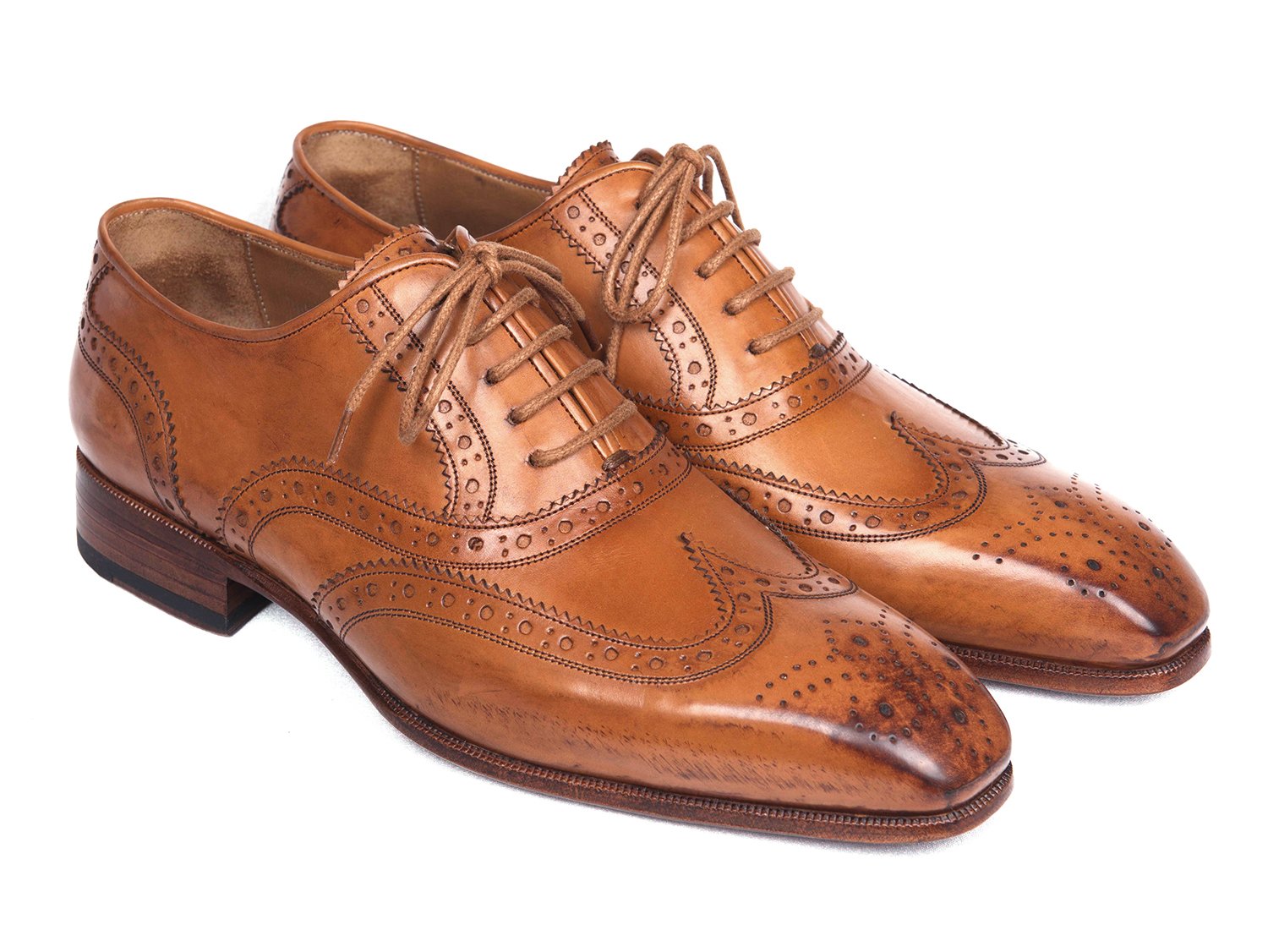 Paul Parkman Wingtip Oxfords Cognac (ID#5447-CGN) PAUL PARKMAN