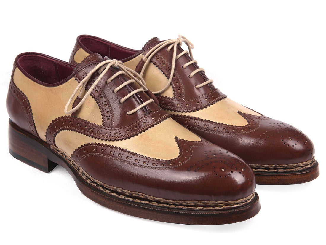 Paul Parkman Triple Leather Sole Goodyear Welted Wingtip Brogues (ID#095BEJ) PAUL PARKMAN