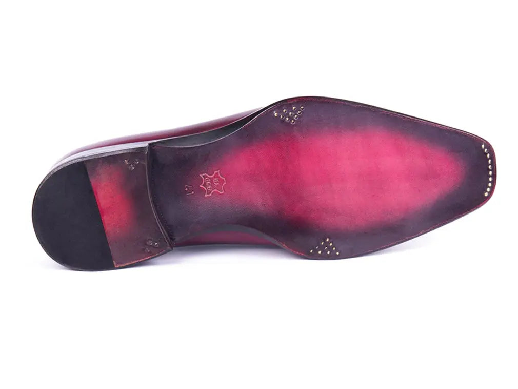 Paul Parkman Men's Purple/Gray Side Lace Oxfords (ID#846F11) PAUL PARKMAN