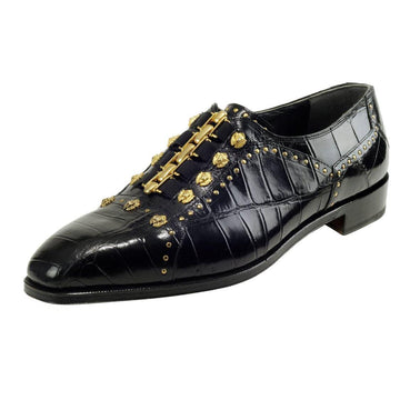 Mauri Black Genuine Alligator Loafer Shoes