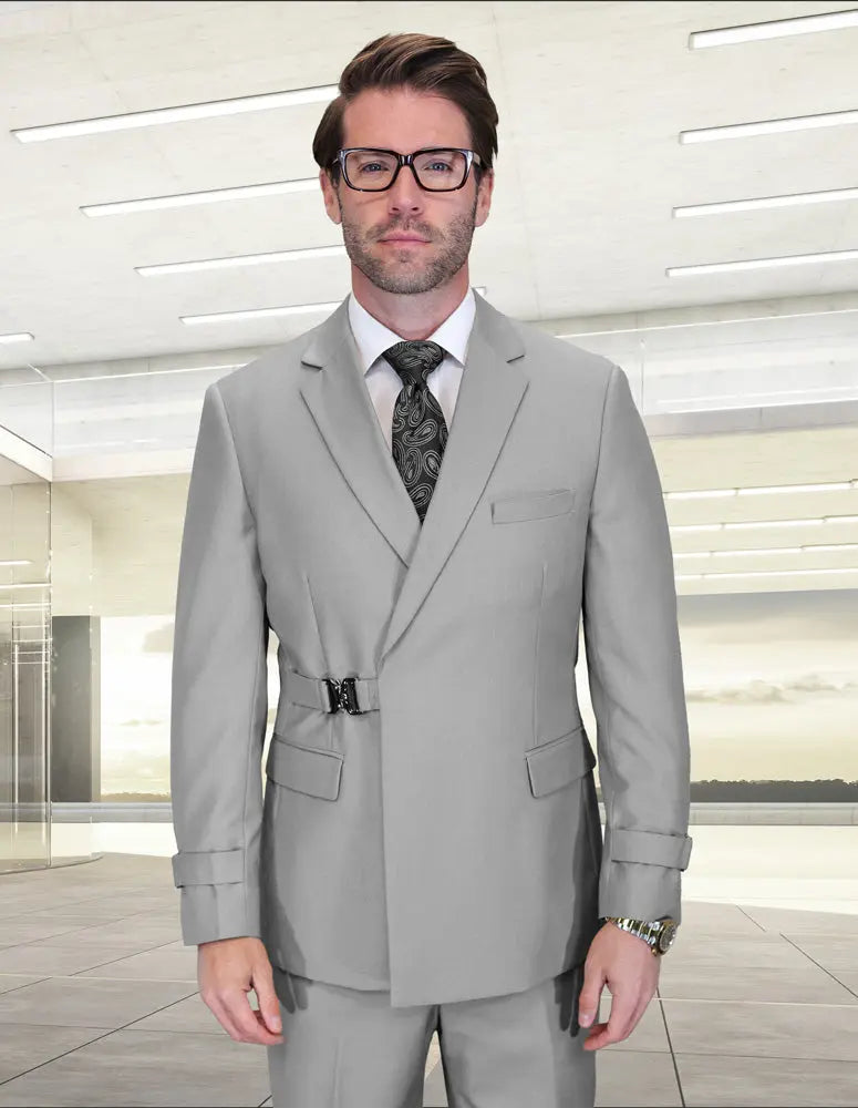 Statement Bolanzo Gray Super 200's Italian Wool Suit
