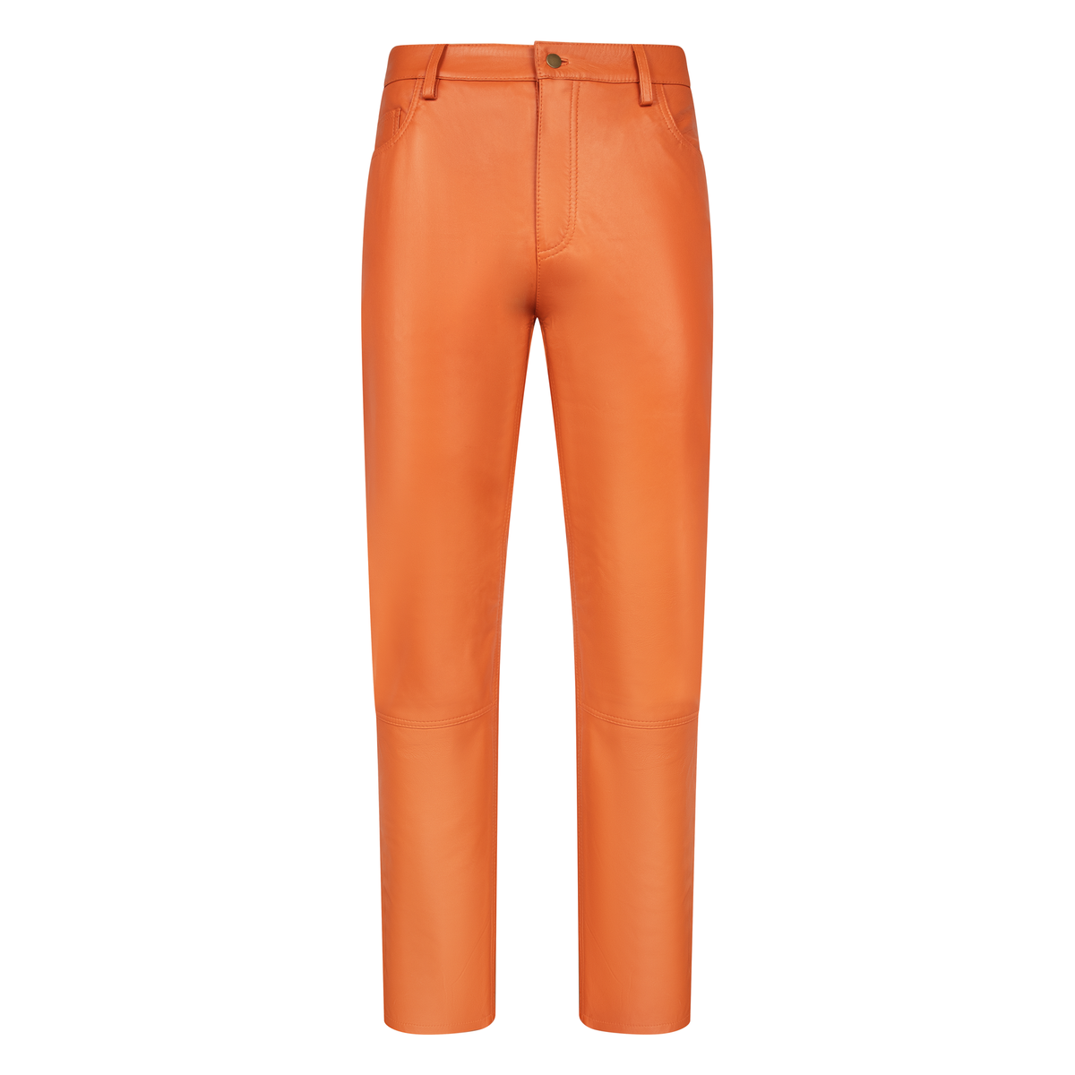 Jakewood 123 Rust Genuine Lambskin Leather Shirt/Pants Set