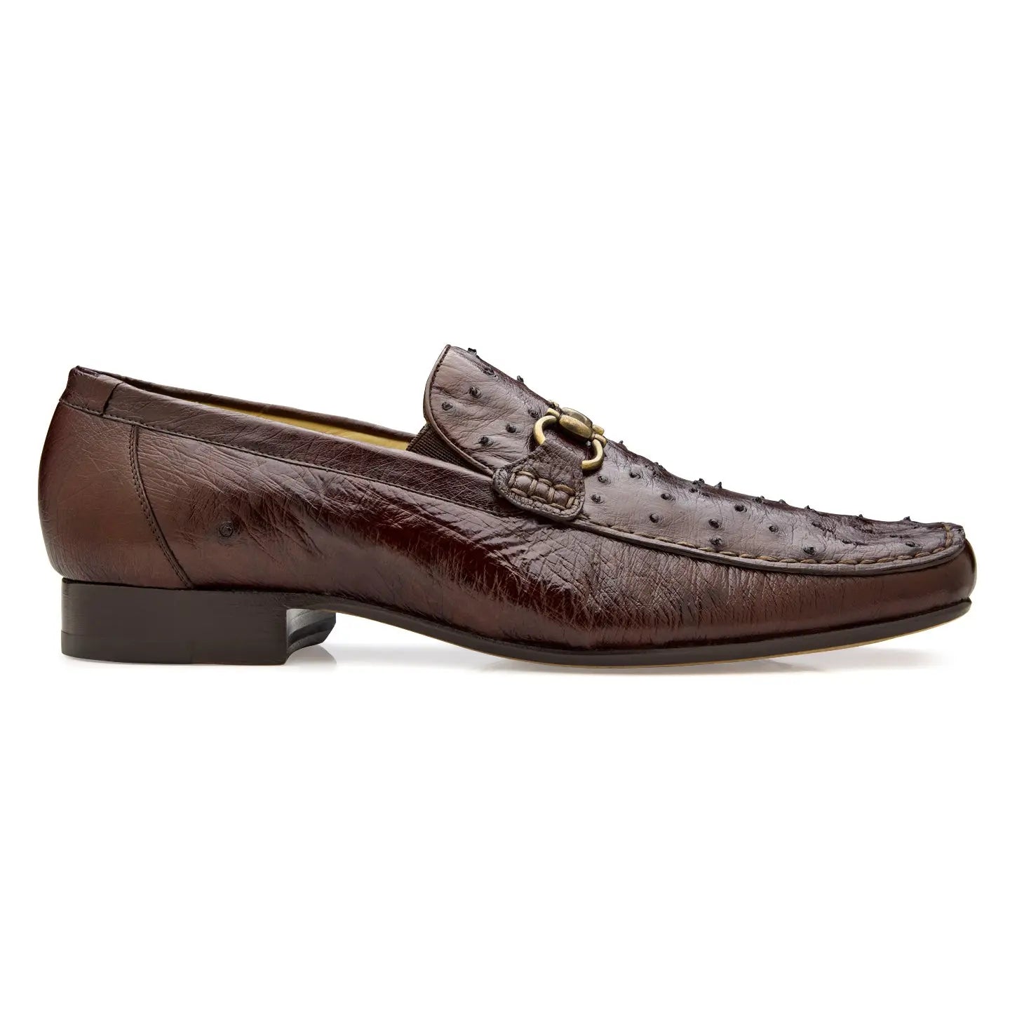 Belvedere Bartolo 1026OB Brown Genuine Ostrich Loafers