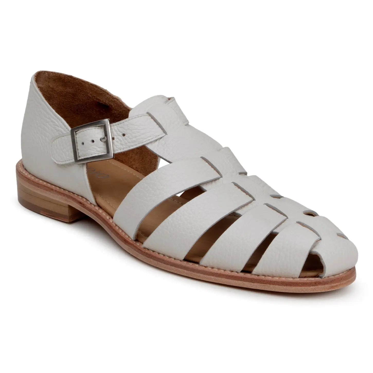 Belvedere Elio Milk Genuine Leather Italian Deerskin Sandals