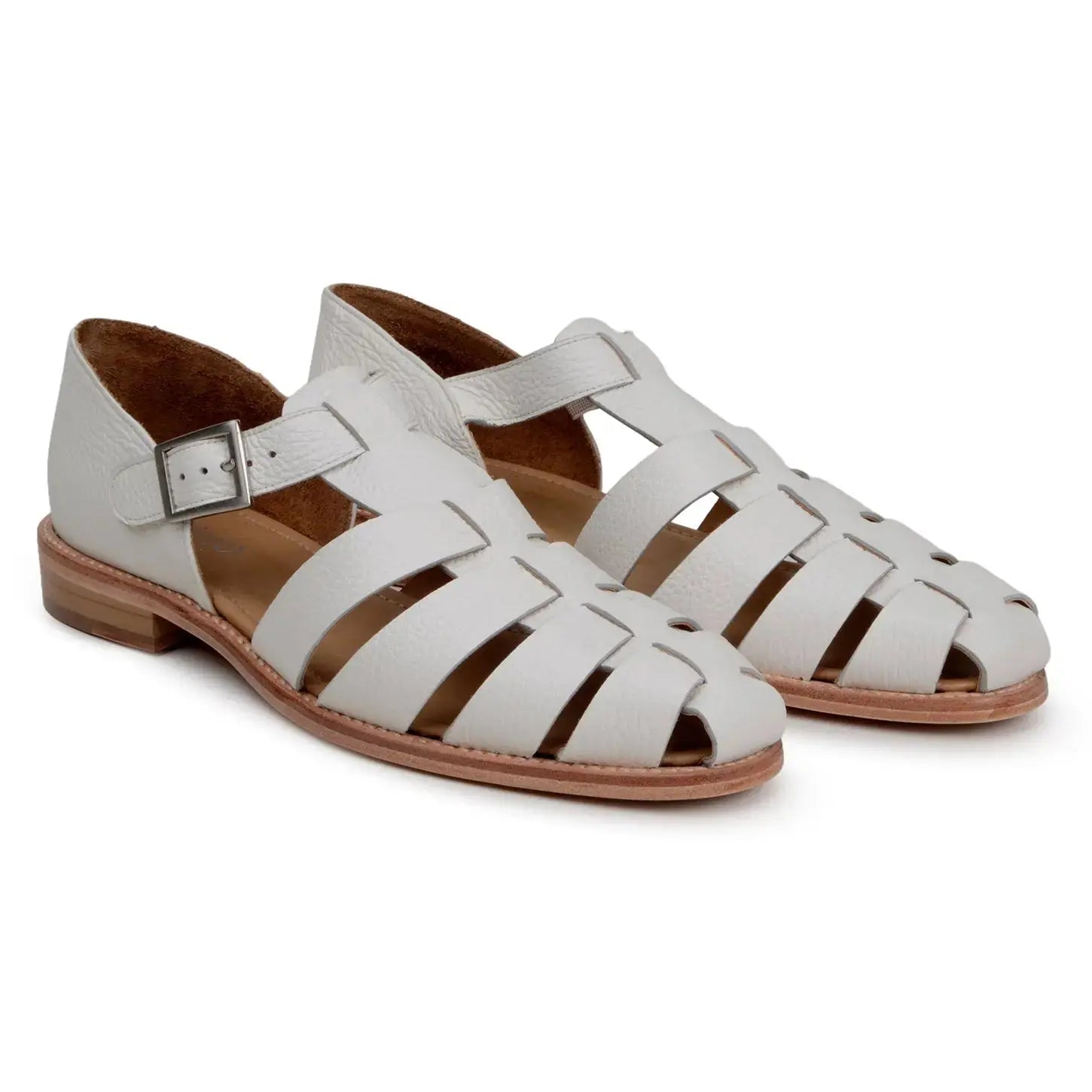 Belvedere Elio Milk Genuine Leather Italian Deerskin Sandals