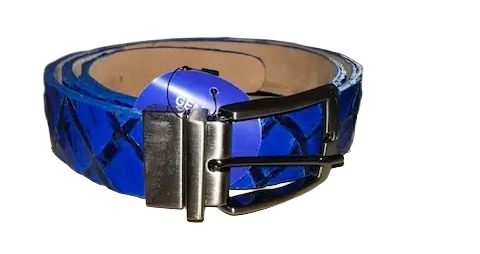 Belvedere 4000 Royal Blue Genuine Pirarucu Belt