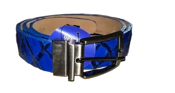 Belvedere 4000 Royal Blue Genuine Pirarucu Belt