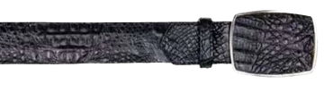 Los Altos C11A0205 Black Genuine Caiman Crocodile Hornback Cowboy Belt