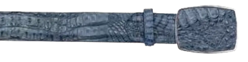 Los Altos C11A0214 Blue Jean Genuine Caiman Crocodile Hornback Cowboy Belt