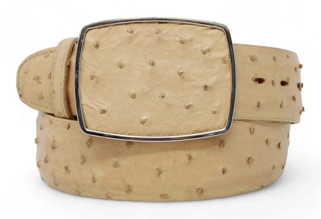 Los Altos C11A0311 Oryx Genuine Ostrich Cowboy Belt