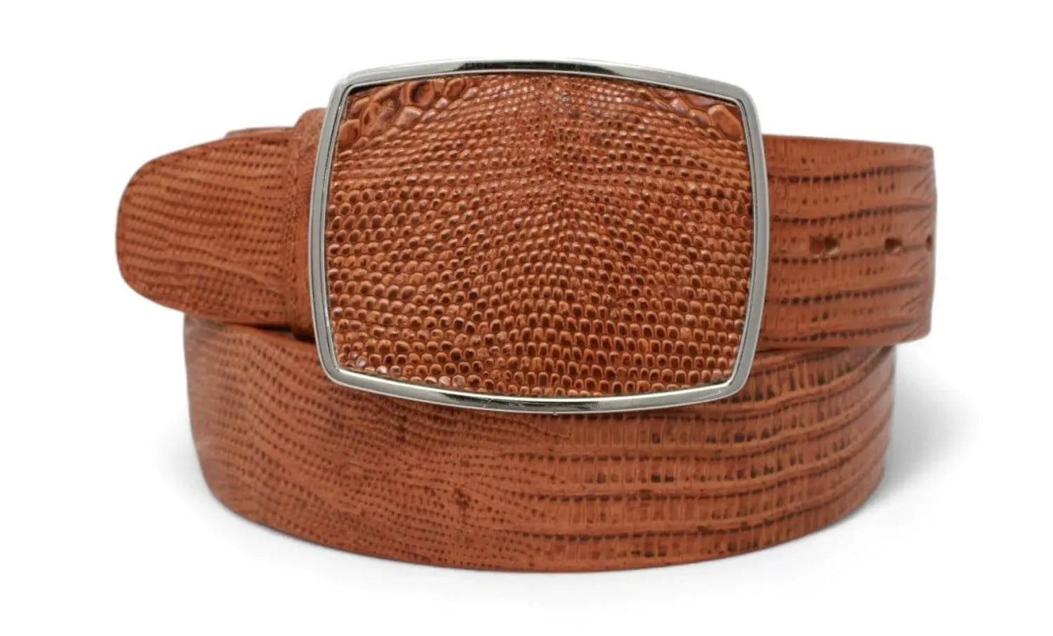 Los Altos C11A0751 Honey Genuine Teju Lizard Cowboy Belt