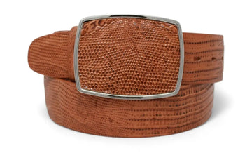 Los Altos C11A0751 Honey Genuine Teju Lizard Cowboy Belt