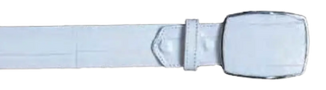 Los Altos C11A0828 White Genuine Eel Cowboy Belt