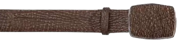 Los Altos C11A0907 Rustic Brown Genuine Shark Cowboy Belt