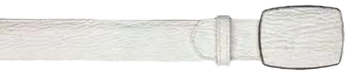 Los Altos C11A0928 White Genuine Shark Cowboy Belt
