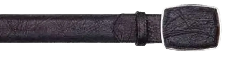 Los Altos C11A3105 Black Genuine Leather Cowboy Belt