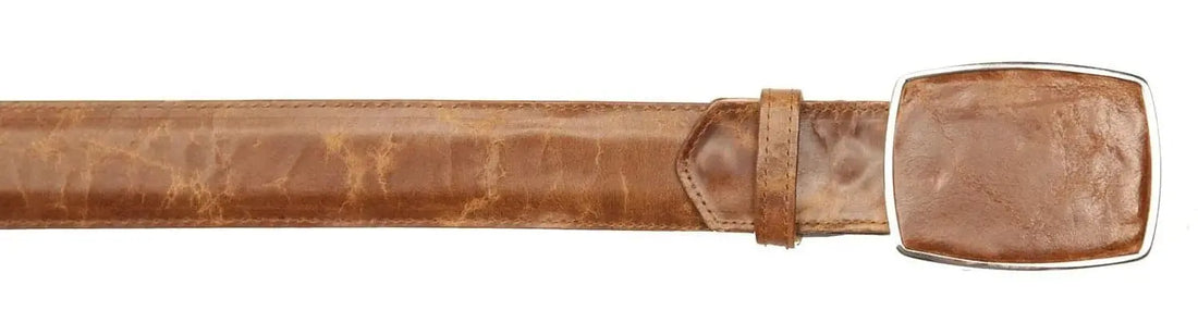 Los Altos C11A5235 Light Brown Genuine Leather Cowboy Belt