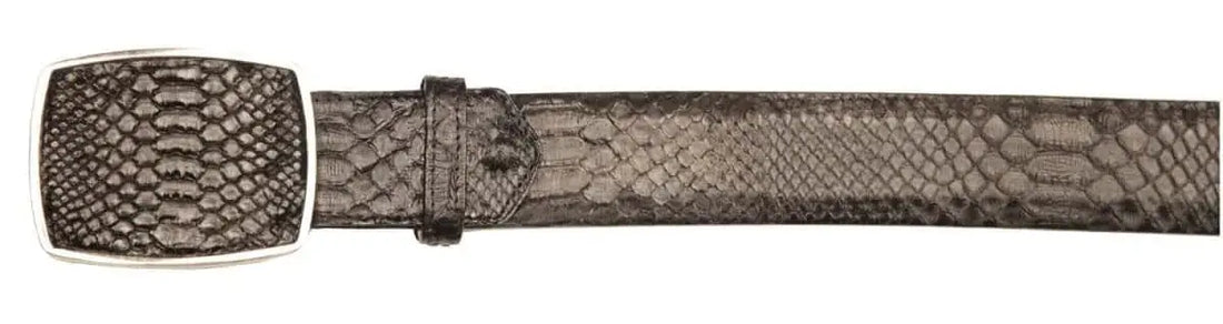 Los Altos C11A5705 Black Genuine Python Cowboy Belt