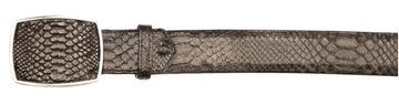Los Altos C11A5705 Black Genuine Python Cowboy Belt