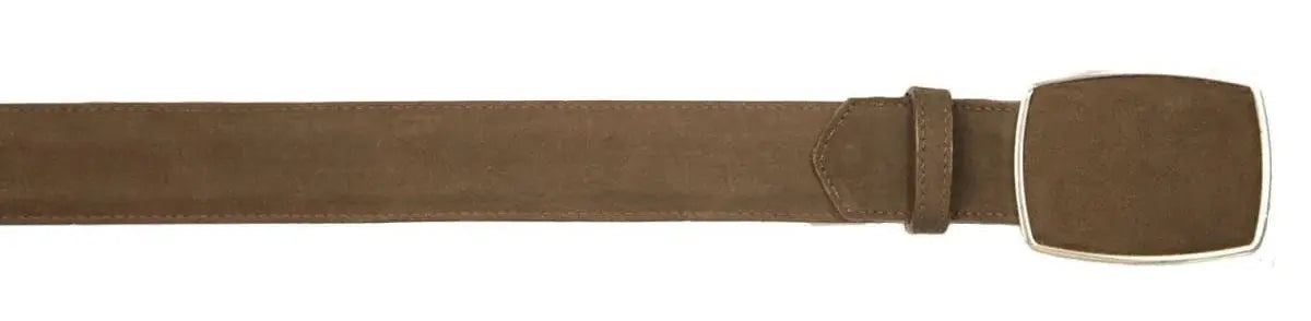 Los Altos C11A6359 Tobacco Genuine Nubuck Leather Cowboy Belt