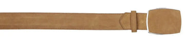 Los Altos C11A6361 Taupe Genuine Nubuck Leather Cowboy Belt