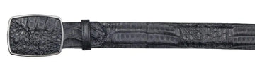 Los Altos C11A8205 Black Genuine Caiman Crocodile Belly Cowboy Belt