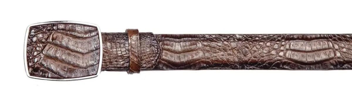 Los Altos C11A8216 Faded Brown Genuine Caiman Crocodile Belly Cowboy Belt