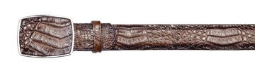 Los Altos C11A8216 Faded Brown Genuine Caiman Crocodile Belly Cowboy Belt