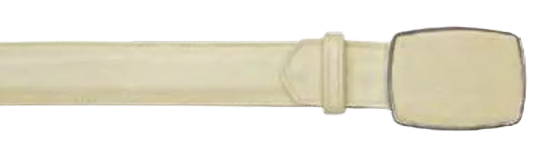 Los Altos C11A8304 Winter White Genuine Leather Cowboy Belt
