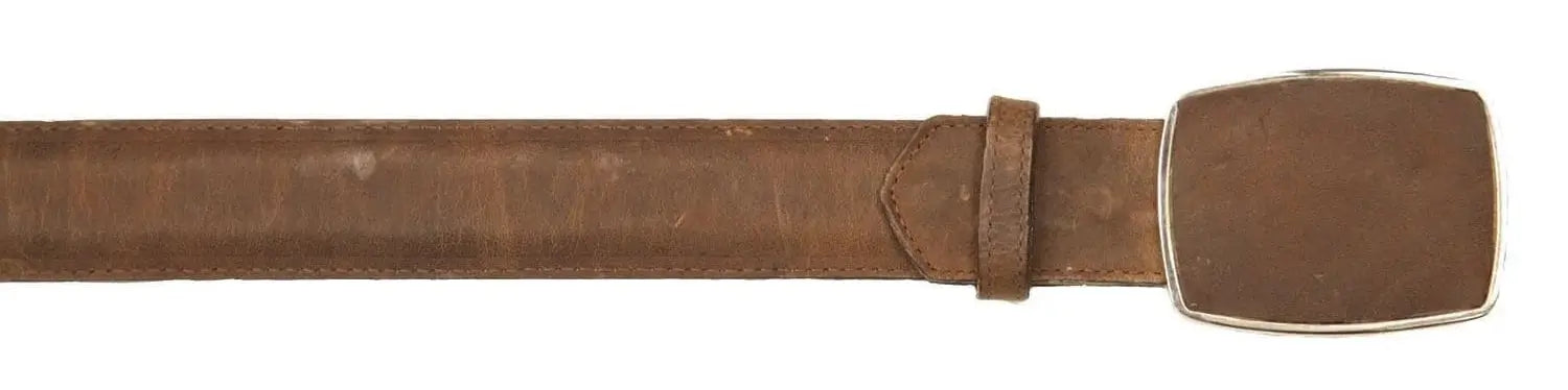 Los Altos C11A9940 Walnut Genuine Leather Cowboy Belt