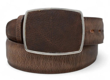 Los Altos C11A9940 Walnut Genuine Leather Cowboy Belt
