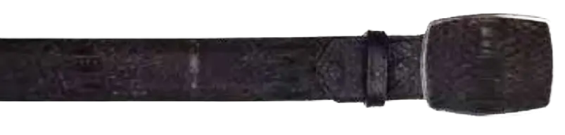 Los Altos C11AN5705 Black Genuine Python Cowboy Belt