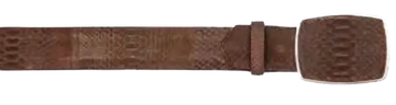 Los Altos C11AN5707 Brown Genuine Python Cowboy Belt