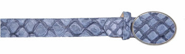 Los Altos C11U1014 Blue Jean Genuine Piraruccu Cowboy Belt