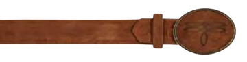 Los Altos C11UR6603 Cognac Genuine Leather Cowboy Belt