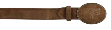 Los Altos C11UR6607 Brown Genuine Leather Cowboy Belt