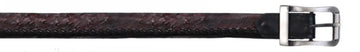 Los Altos C230318 Black Cherry Genuine Ostrich Belt