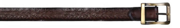Los Altos C238207 Brown Genuine Caiman Belly Belt