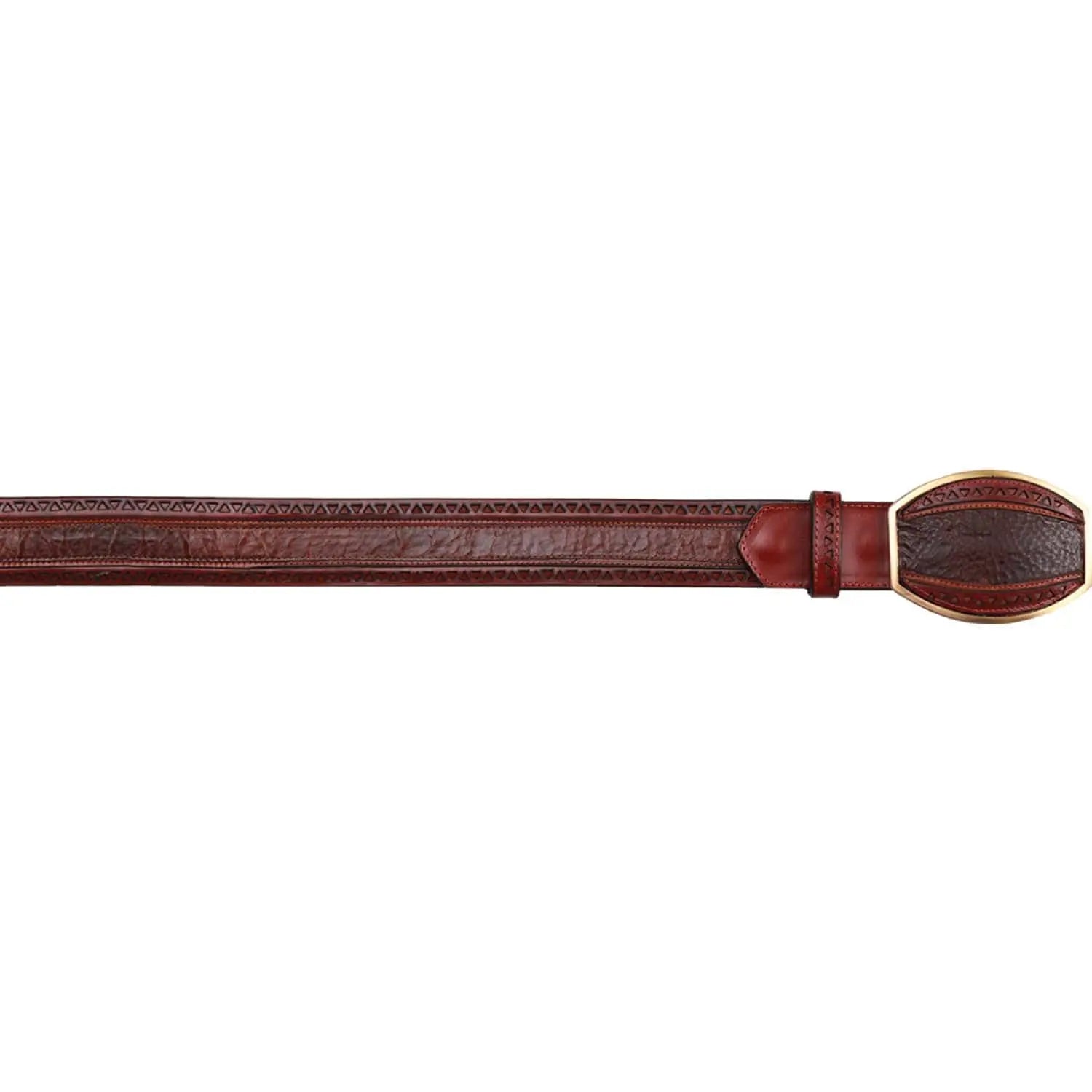 Los Altos C24U9940 Walnut Genuine Leather Belt