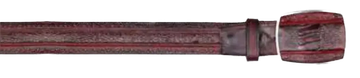 Los Altos C25U0518 Black Cherry Genuine Ostrich Leg Cowboy Belt