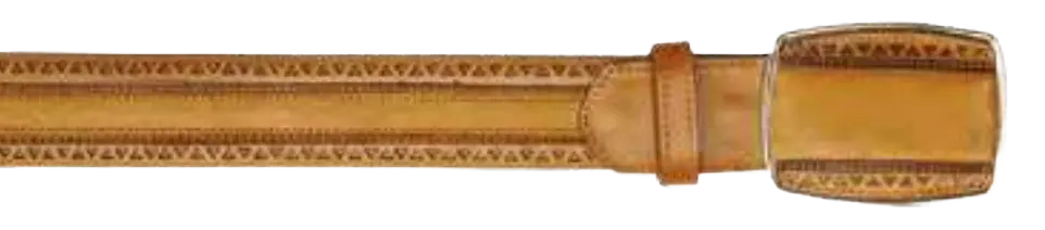 Los Altos C25U2151 Honey Genuine Leather Cowboy Belt