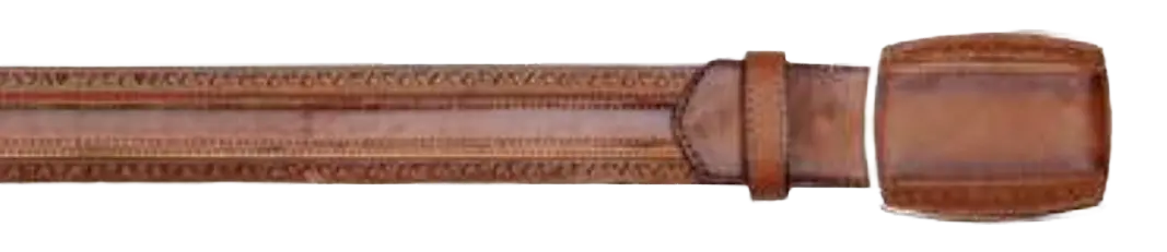 Los Altos C25U3816 Faded Brown Genuine Leather Cowboy Belt
